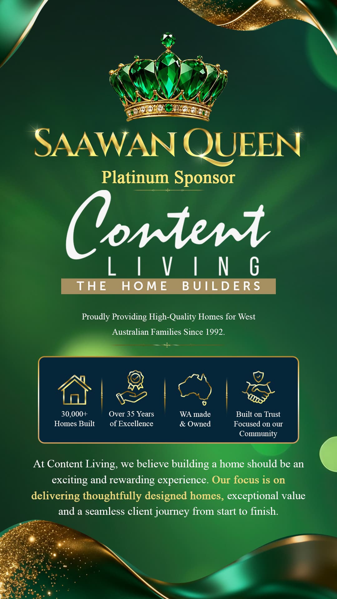 Content Living — Platinum Sponsor of Saawan Queen 2026