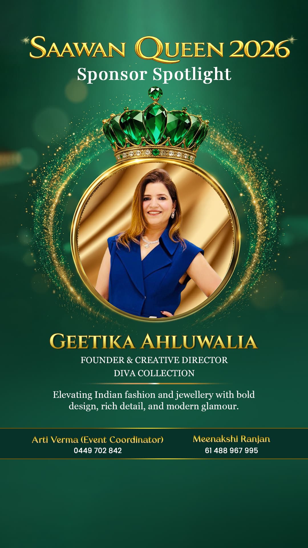 Geetika Ahluwalia — Founder & Creative Director, Diva Collection