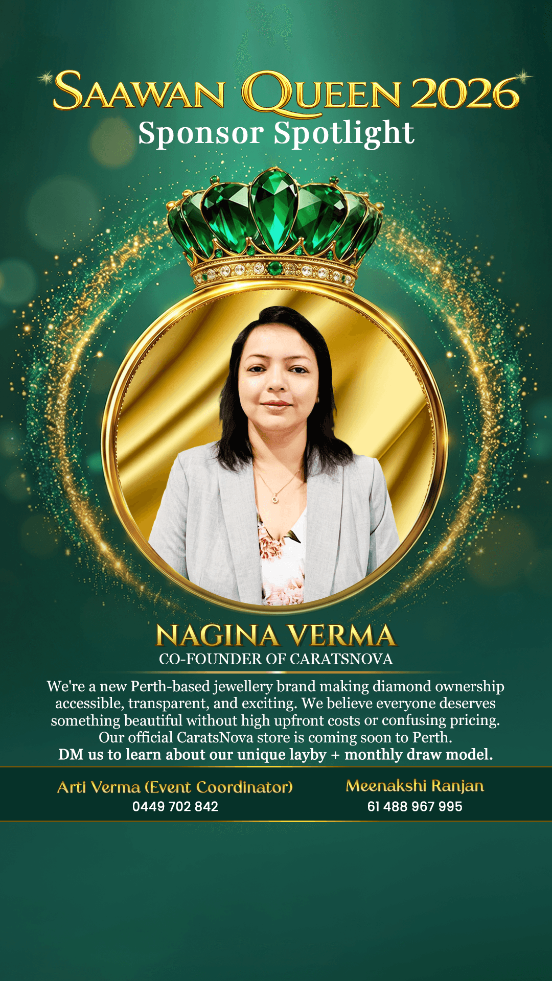 Nagina Verma — Co-founder, CaratsNova